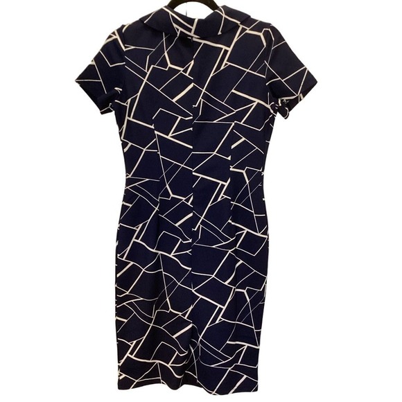 Homeyee Women's Geometric Print Fitted‎ Career Casual Pencil Dress - Size M - Picture 2 of 13